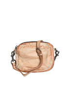 Sac à épaule Logo en cuir d'agneau – Beige