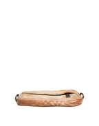 Sac à épaule Logo en cuir d'agneau – Beige