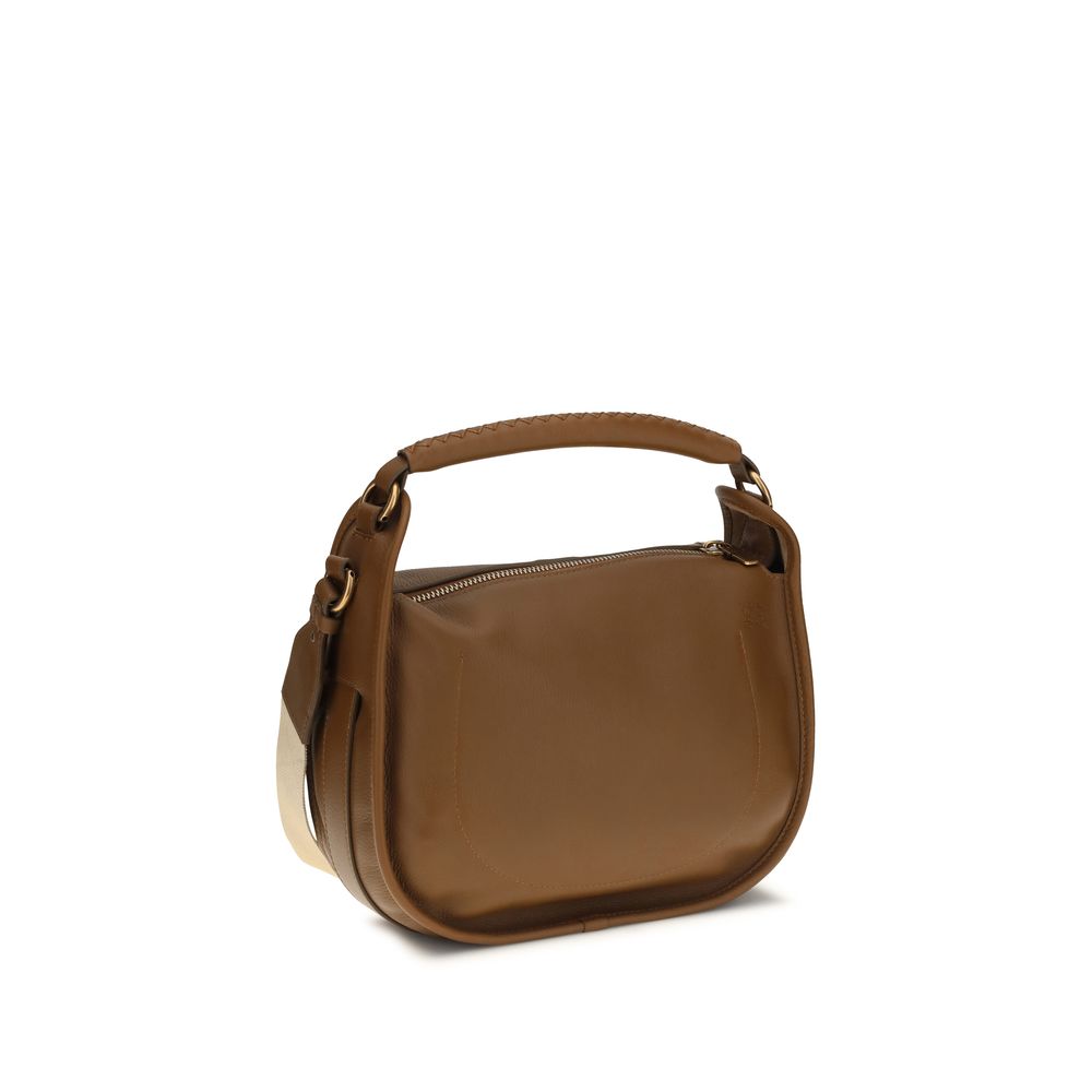 Sac à bandoulière en cuir marron