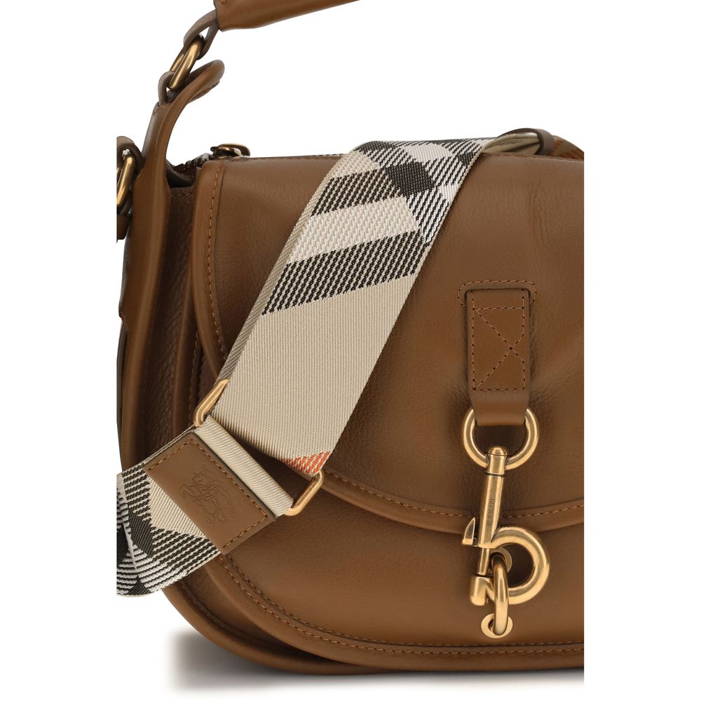 Sac à bandoulière en cuir marron