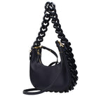 Sac bandoulière en cuir bleu