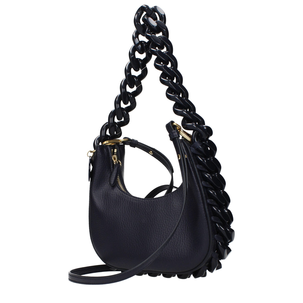 Sac bandoulière en cuir bleu