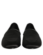 Mocassins en cuir noir