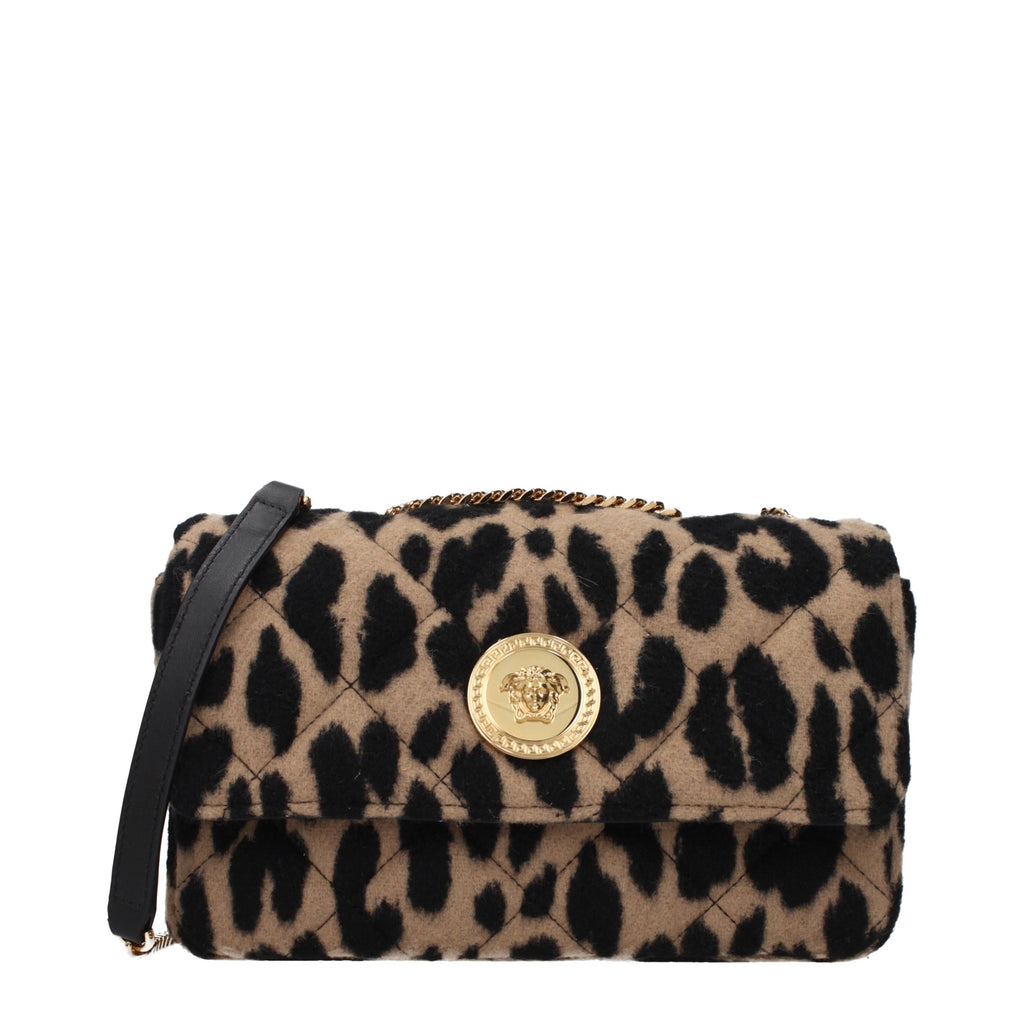 Sac à bandoulière en laine marron