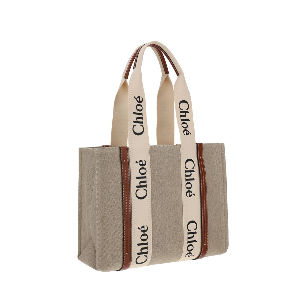 Linen Handbag – Beige