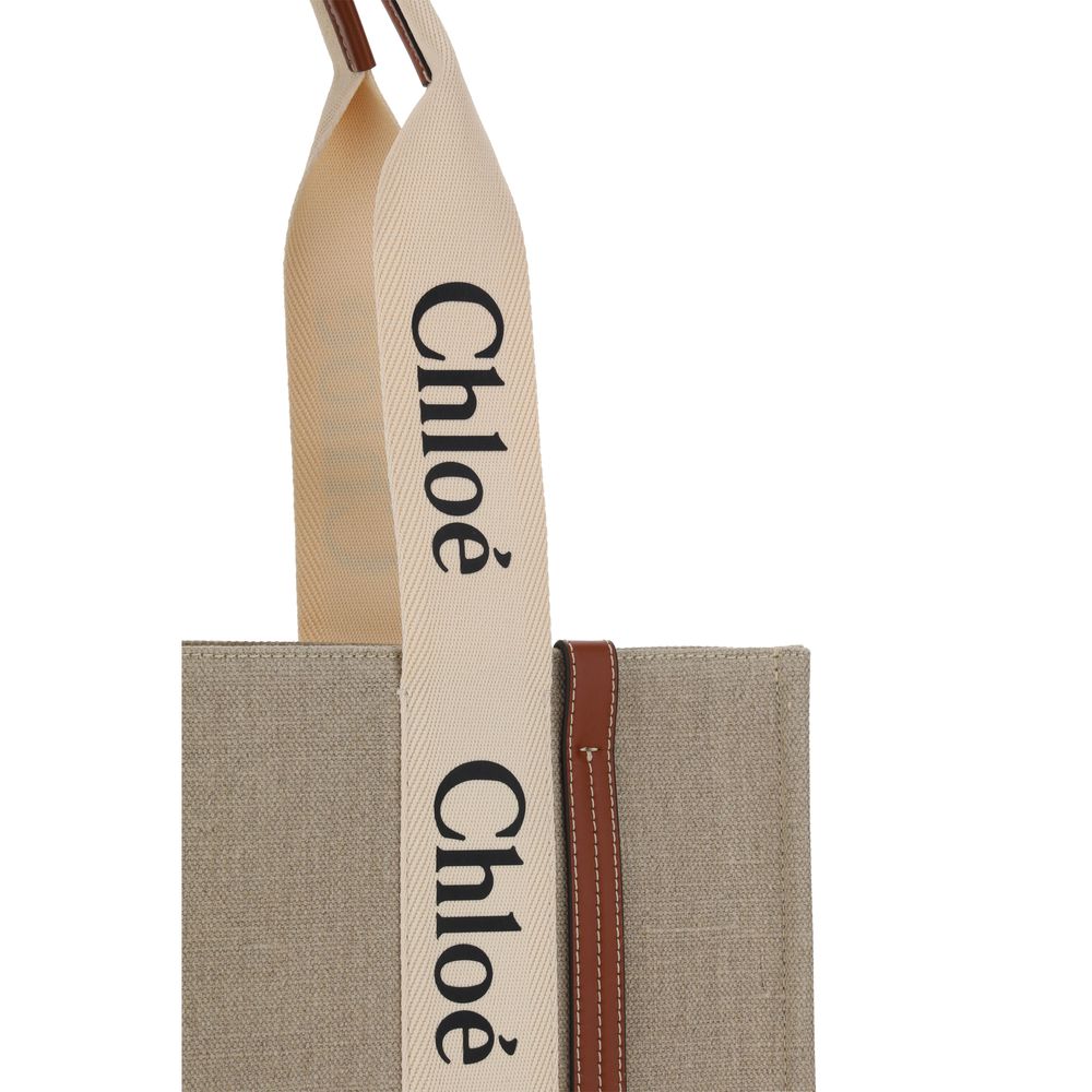 Linen Handbag – Beige