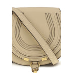 Sac à bandoulière Marcie en cuir – Beige