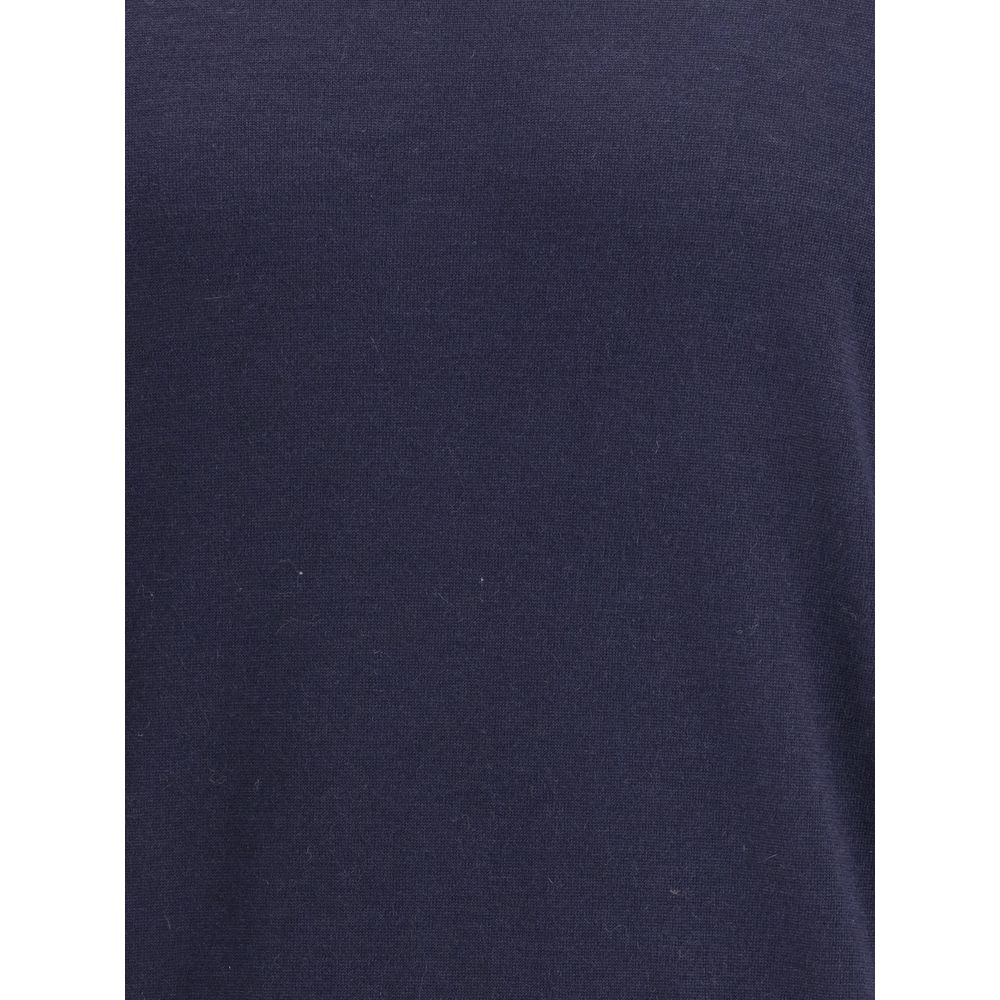 Wool Turtleneck – Blue