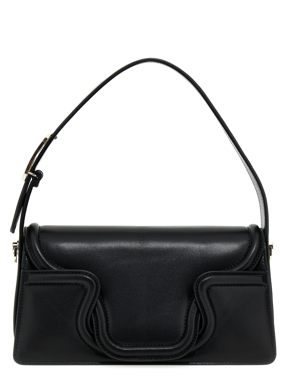 Sac à bandoulière en cuir noir