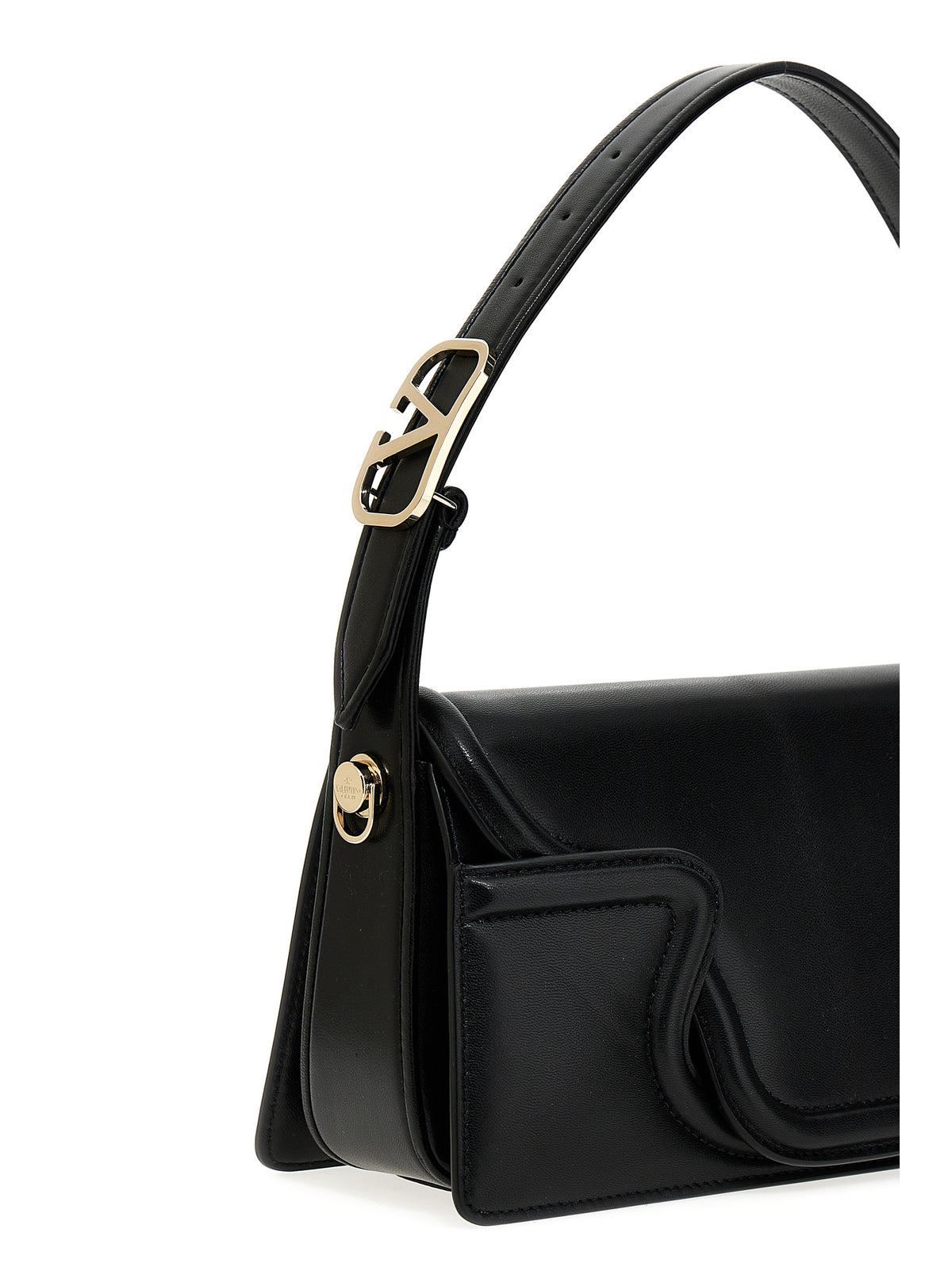 Sac à bandoulière en cuir noir