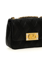 Sac à bandoulière en cuir noir
