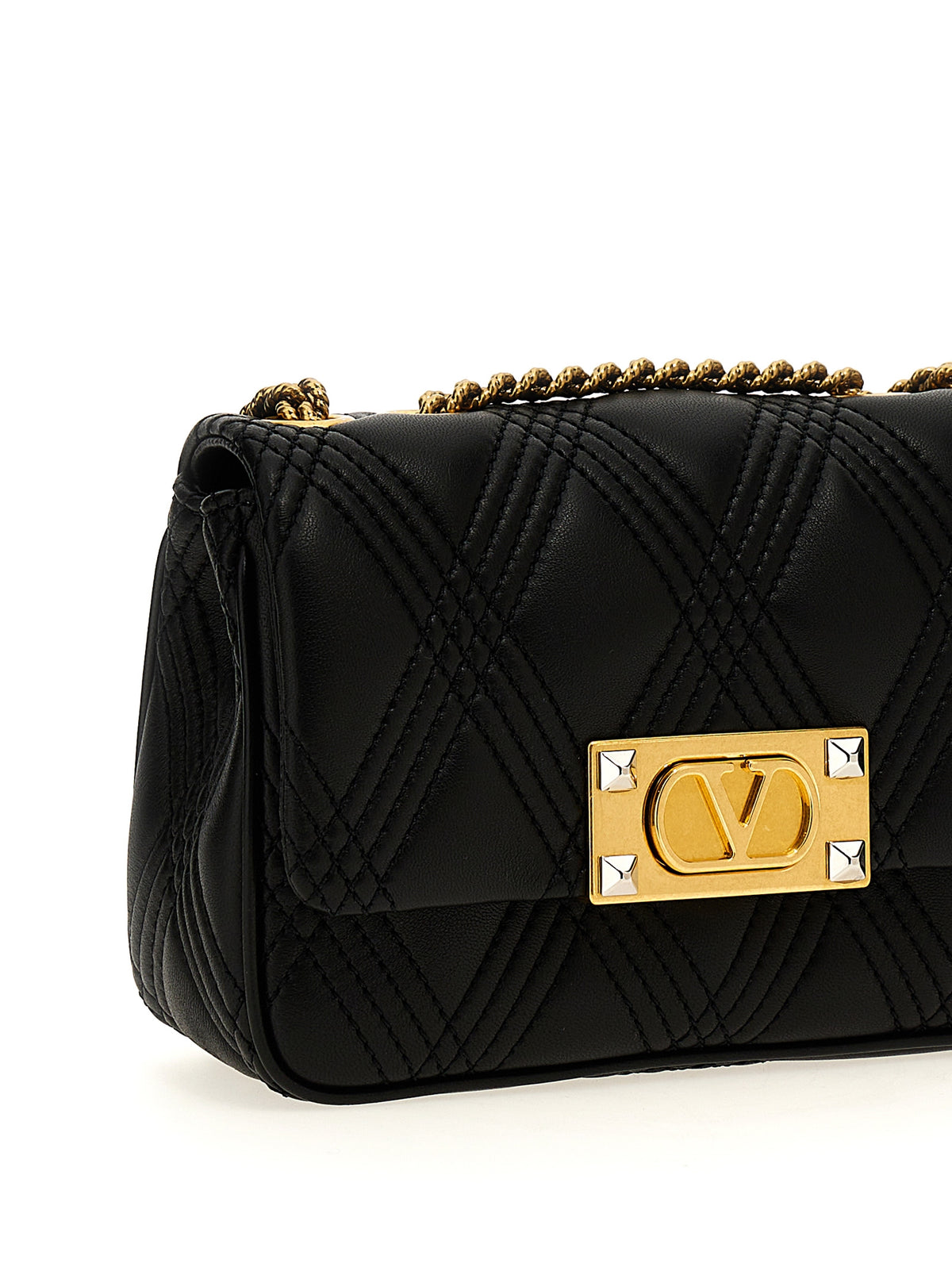 Sac à bandoulière en cuir noir