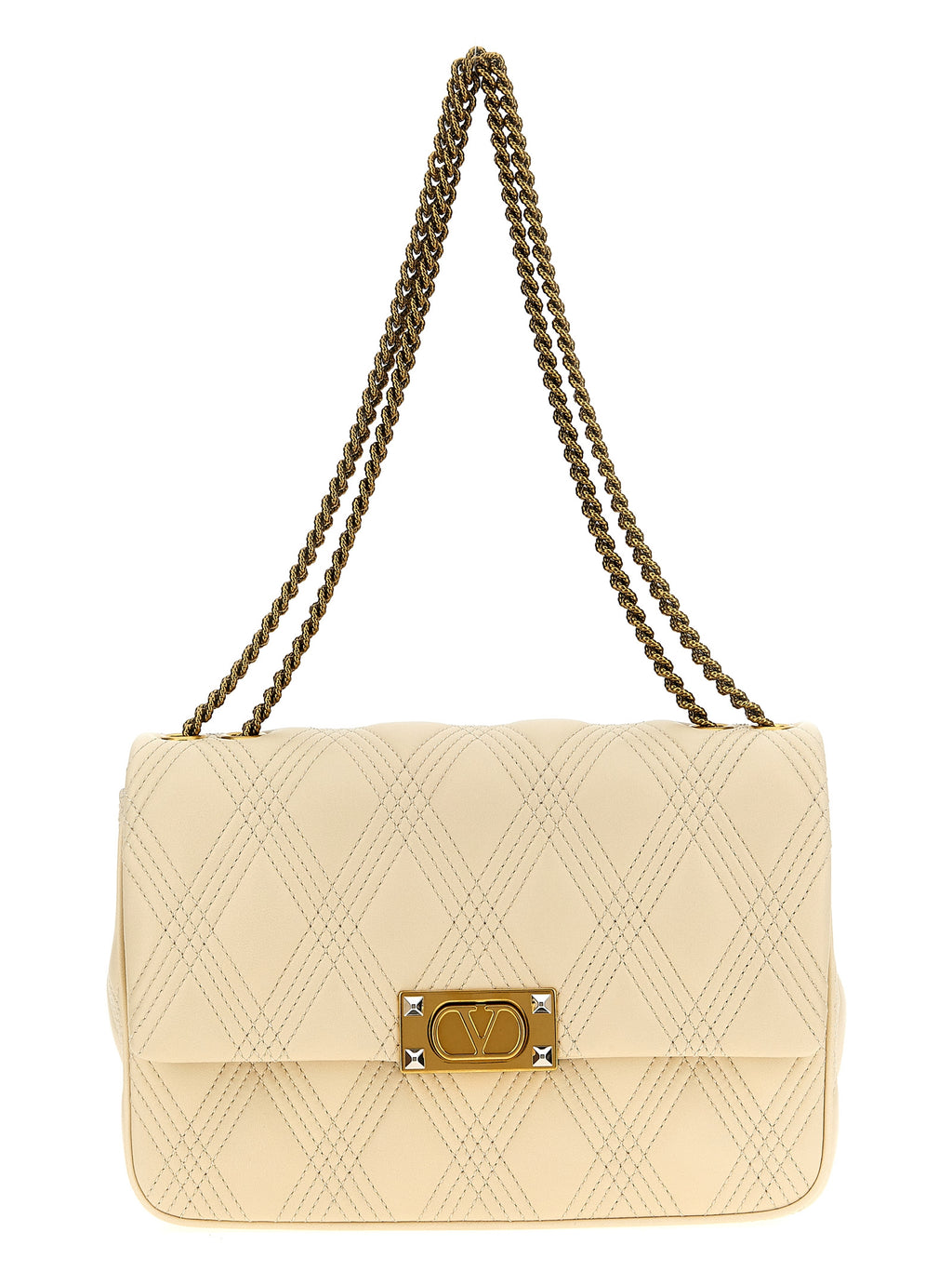 White Leather Shoulder Bag