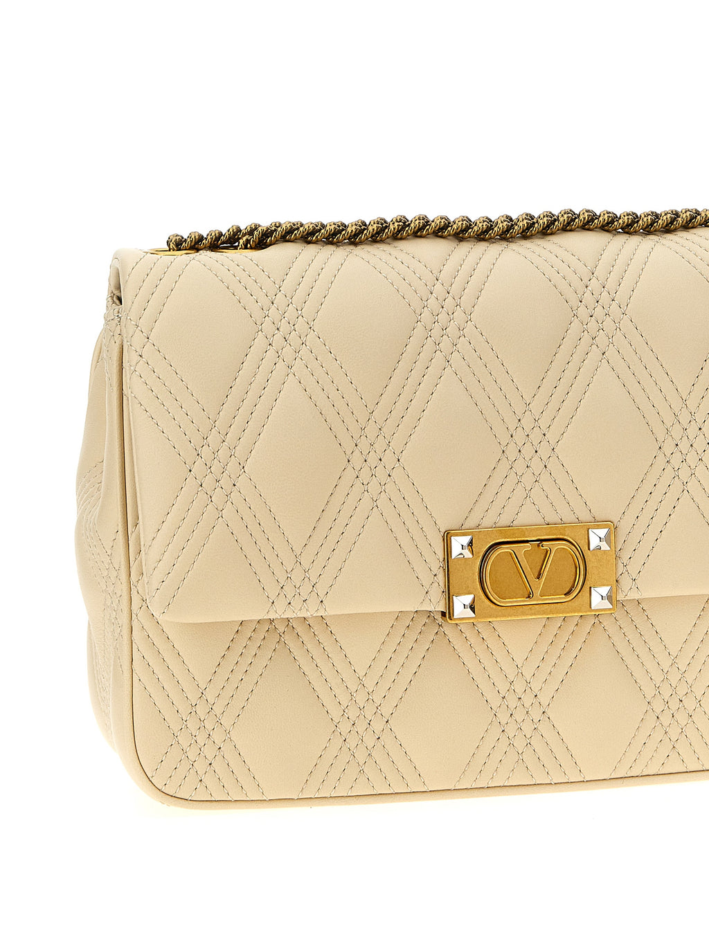 White Leather Shoulder Bag