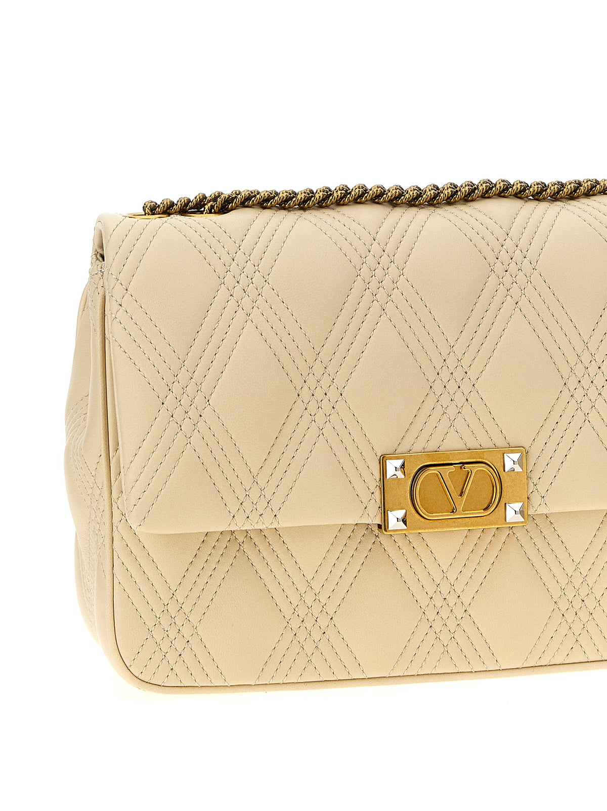 White Leather Shoulder Bag