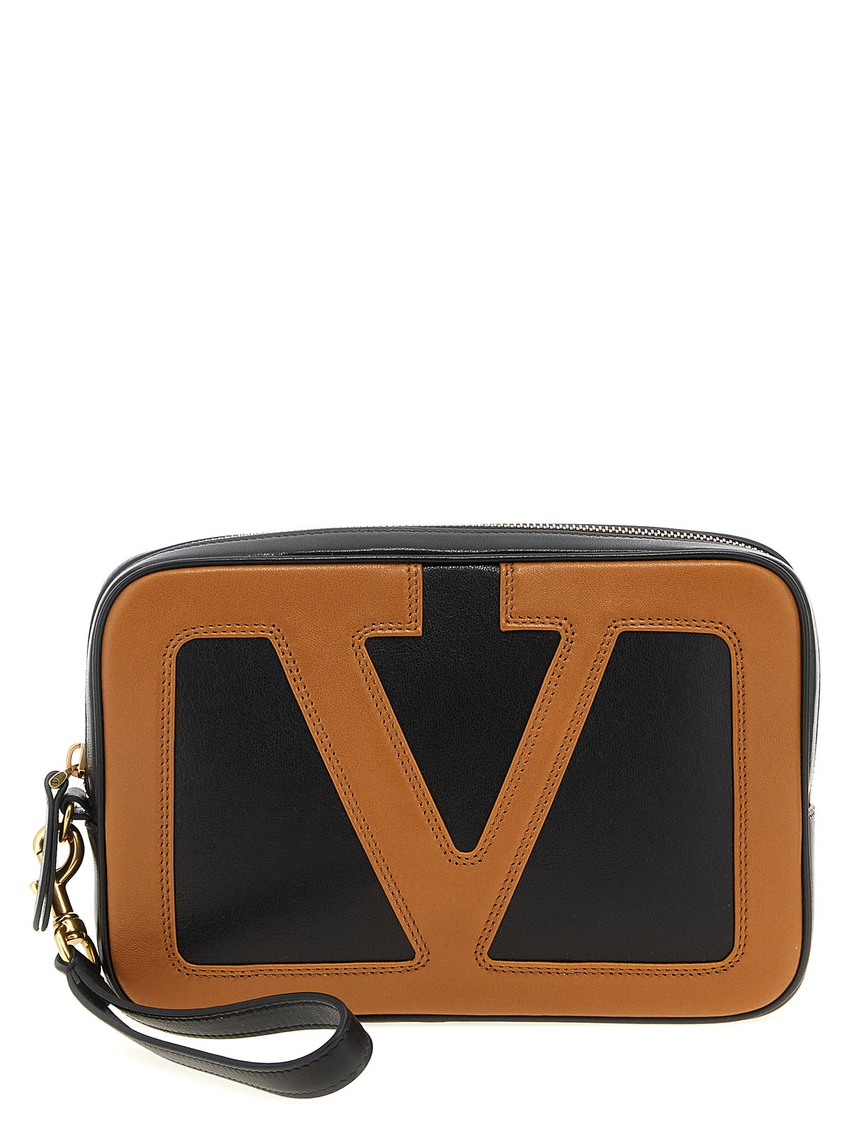 Pochette en cuir multicolore