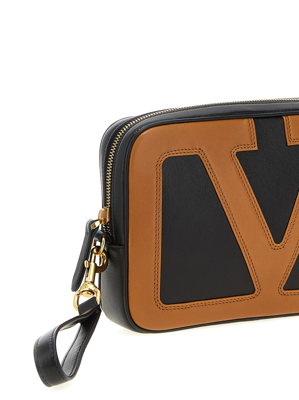 Pochette en cuir multicolore