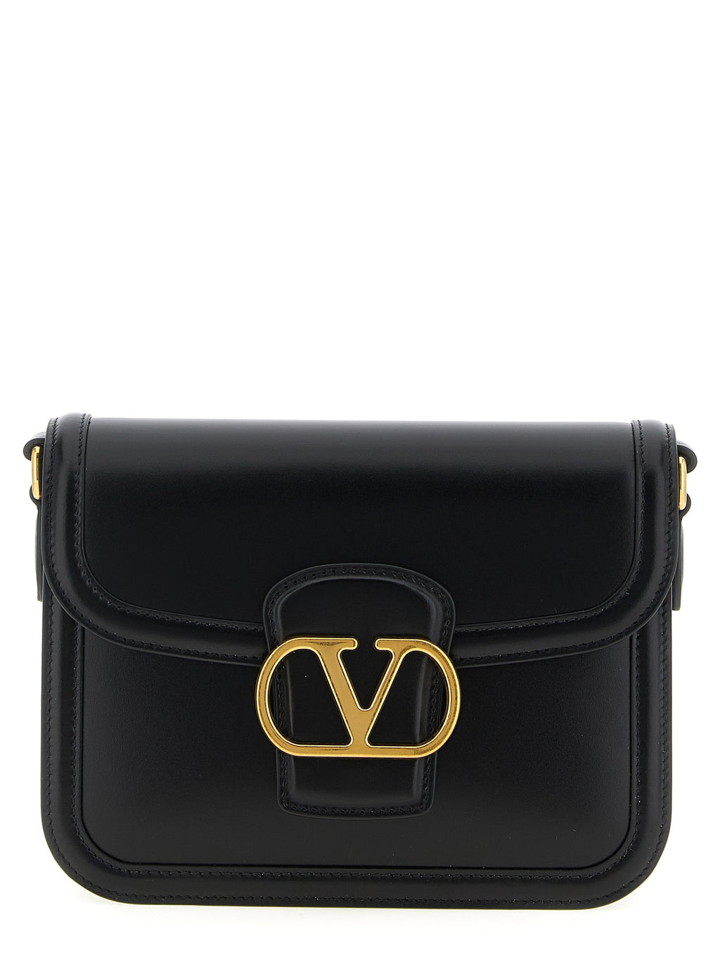 Sac bandoulière en cuir noir