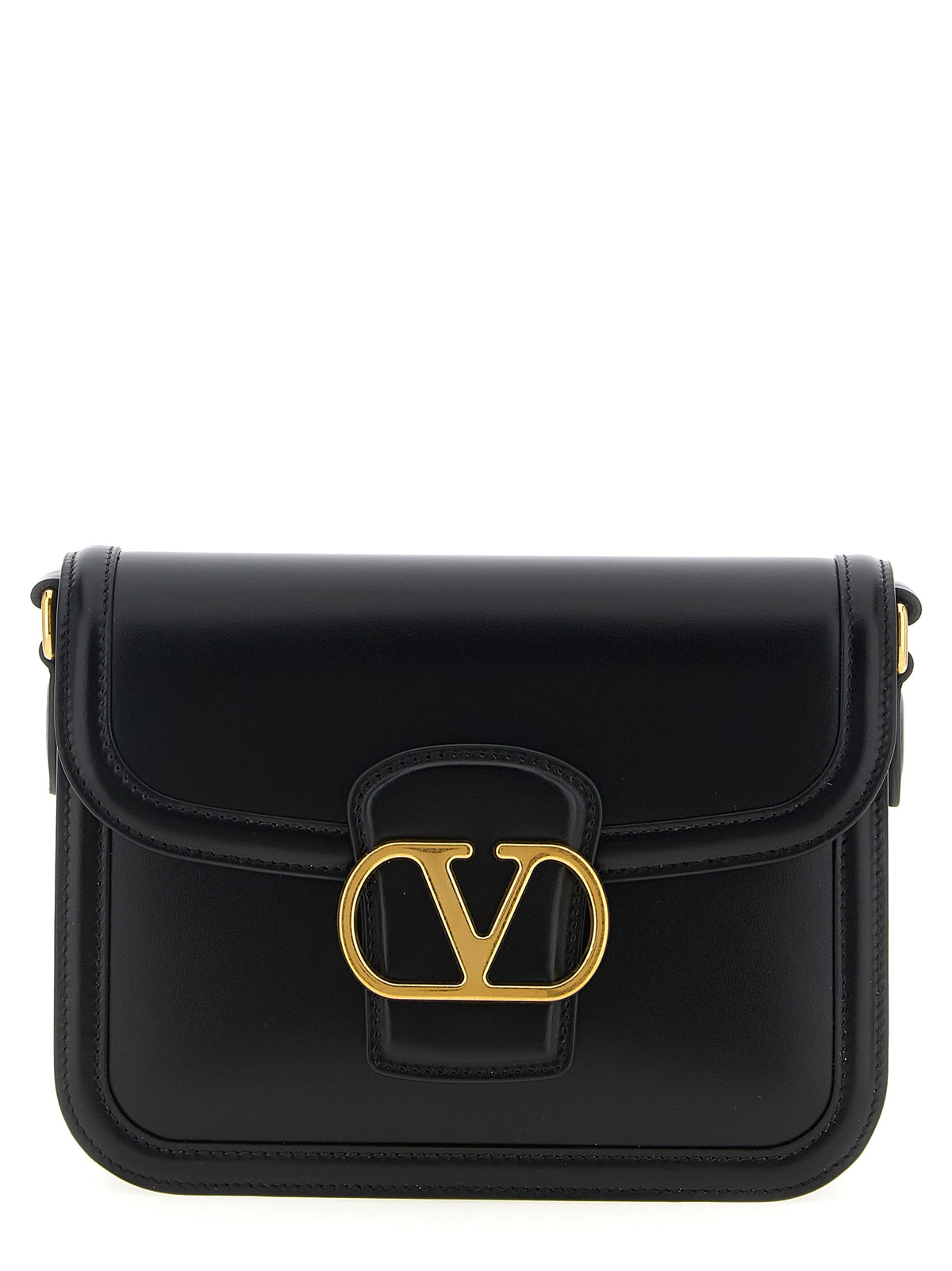 Sac bandoulière en cuir noir