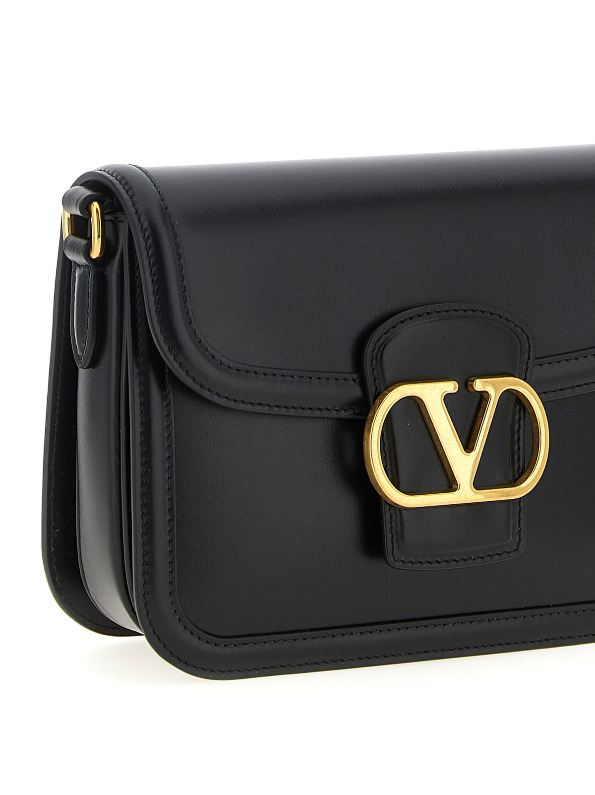Sac bandoulière en cuir noir