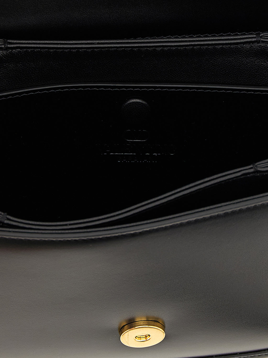 Sac bandoulière en cuir noir