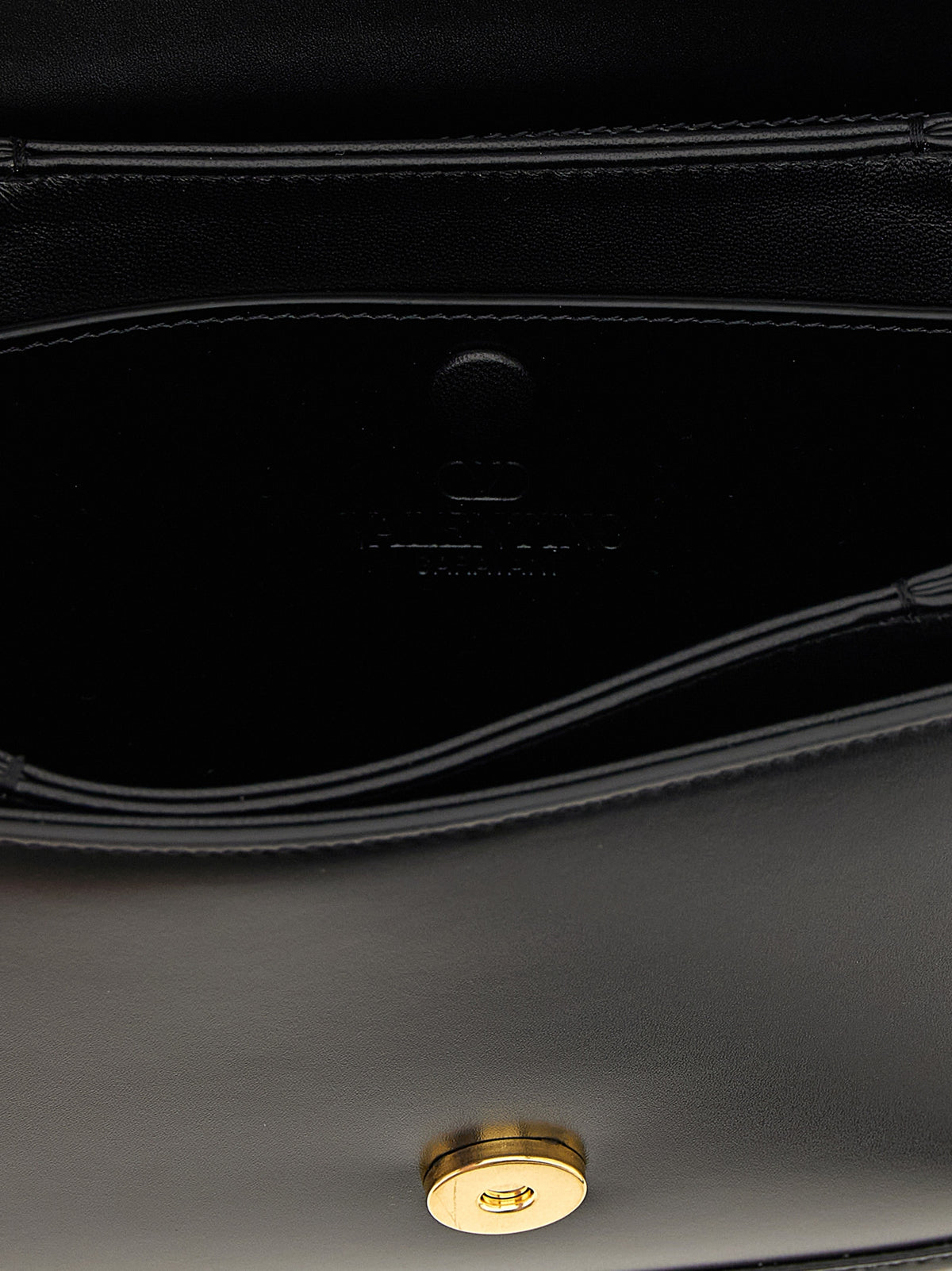 Sac bandoulière en cuir noir