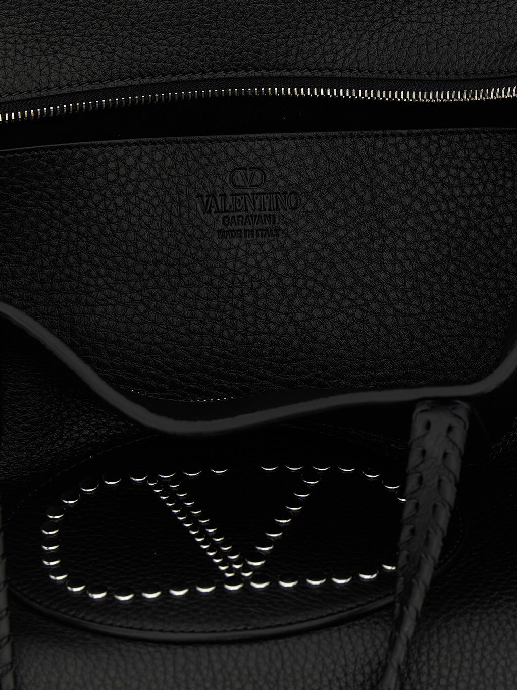 Black Leather Tote Bag