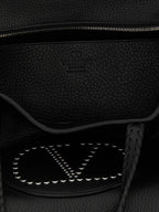 Black Leather Tote Bag
