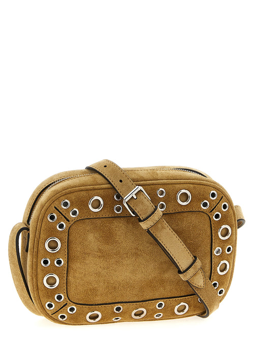 Sac bandoulière en daim beige