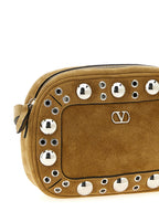 Sac bandoulière en daim beige