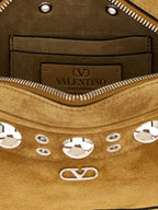Sac bandoulière en daim beige