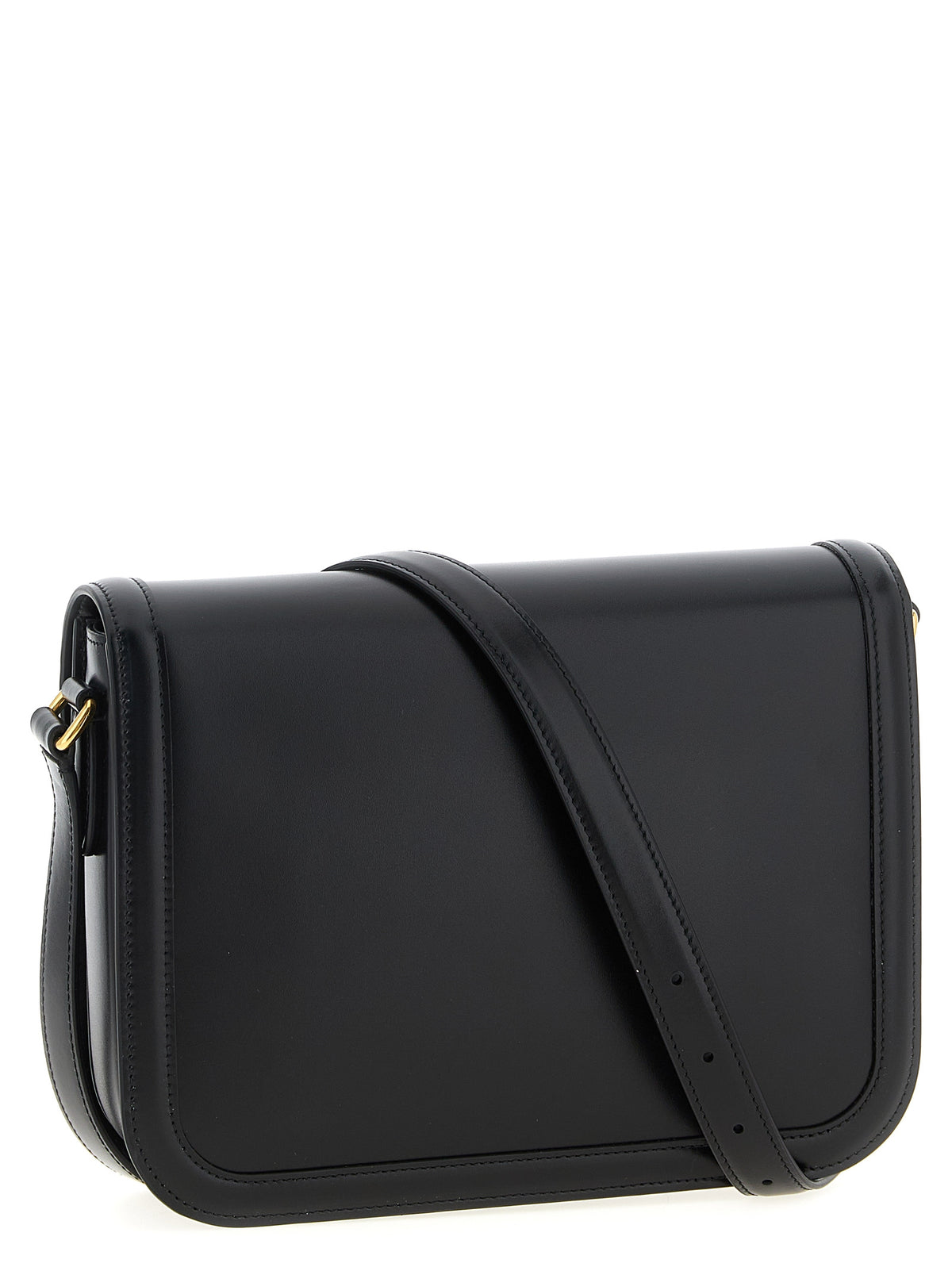Black Leather Shoulder Bag