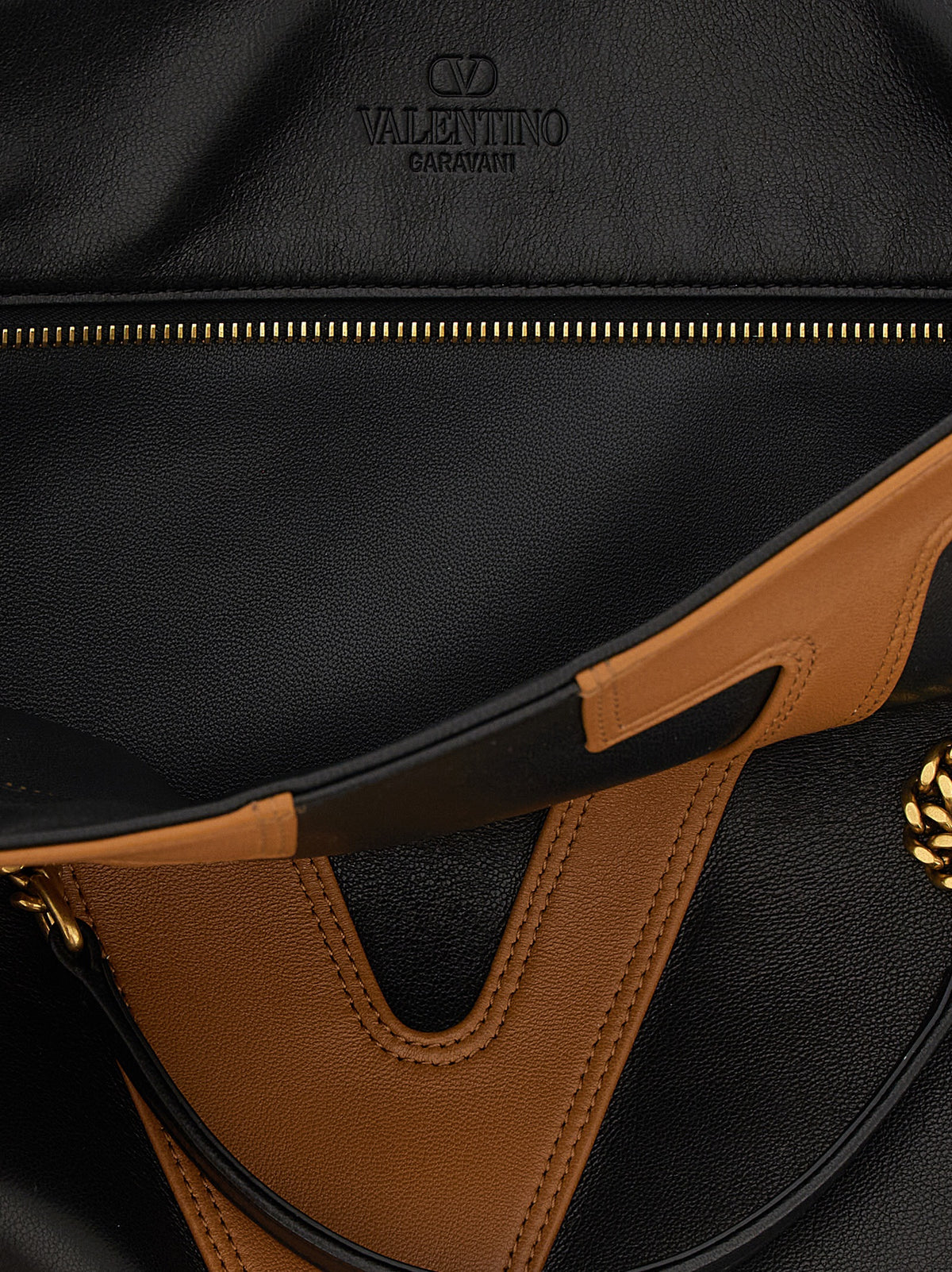 Grand sac fourre-tout en cuir marron