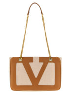 Sac bandoulière en coton marron