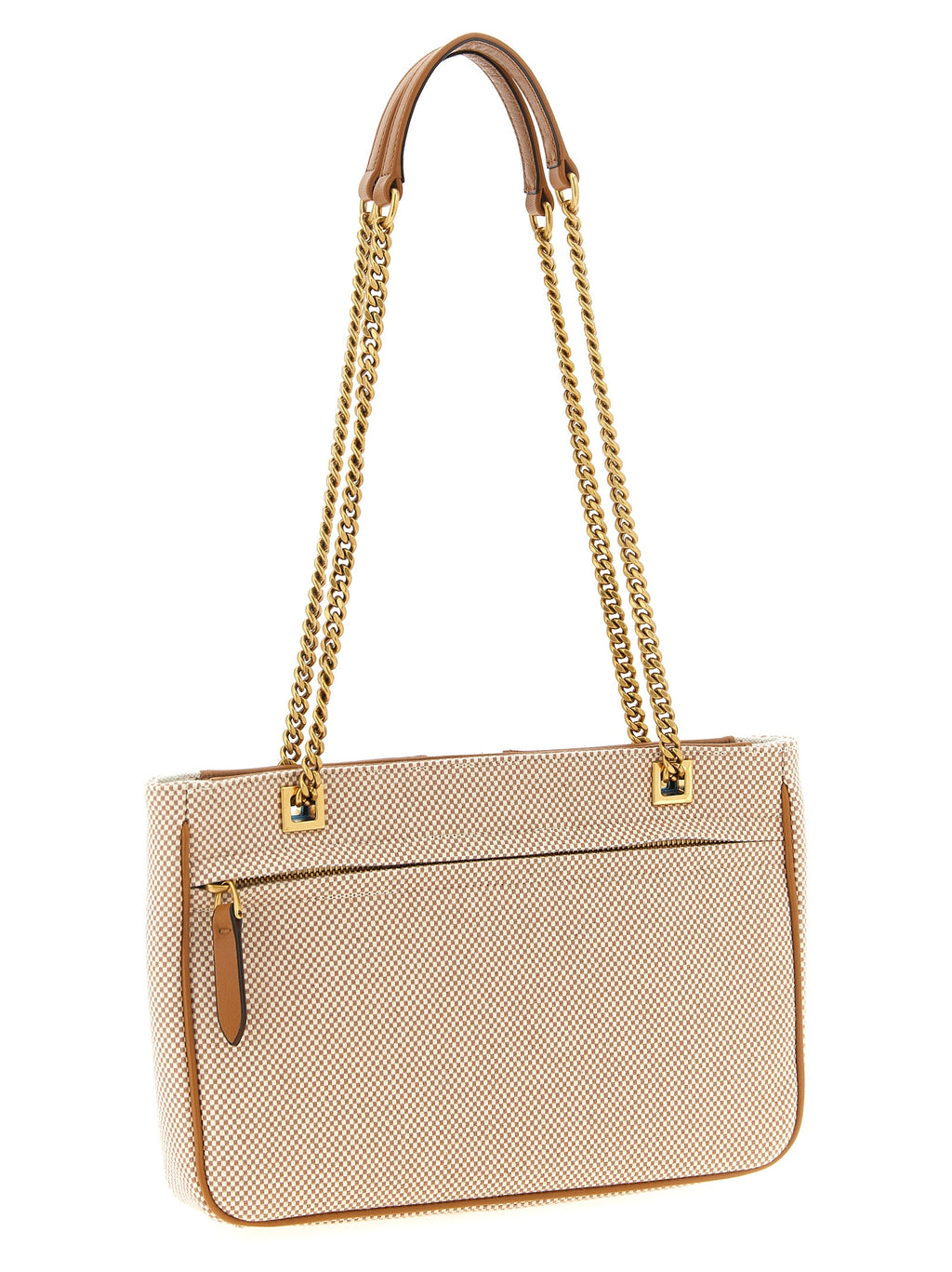 Sac bandoulière en coton marron