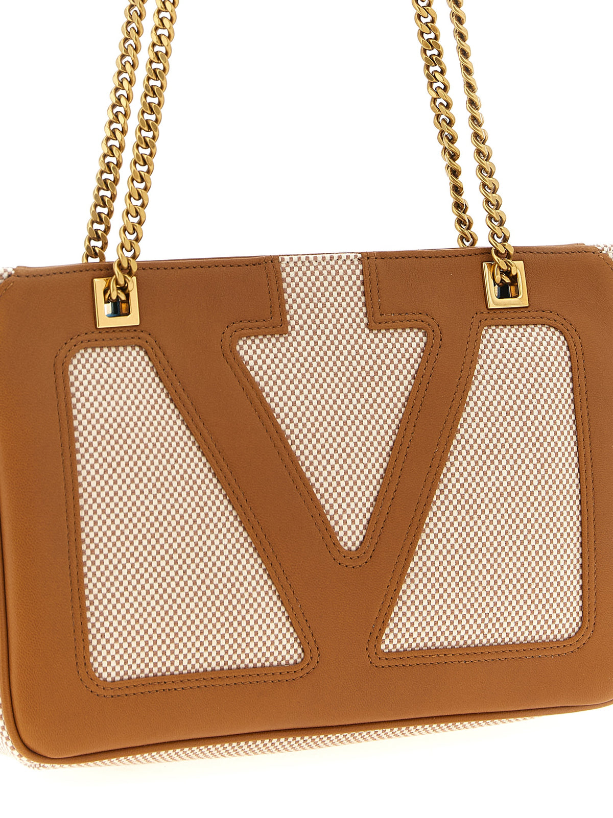 Sac bandoulière en coton marron