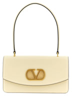 Sac à bandoulière en cuir blanc