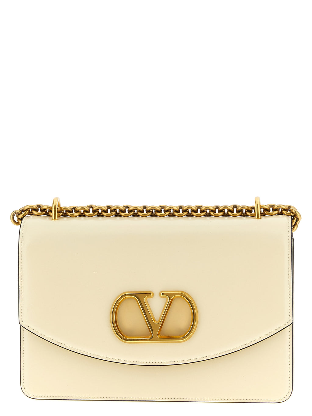 Sac à bandoulière en cuir blanc