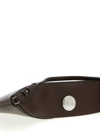Sac porté épaule en cuir de veau marron