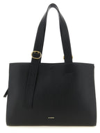 Black Leather Tote Bag