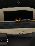Black Leather Tote Bag