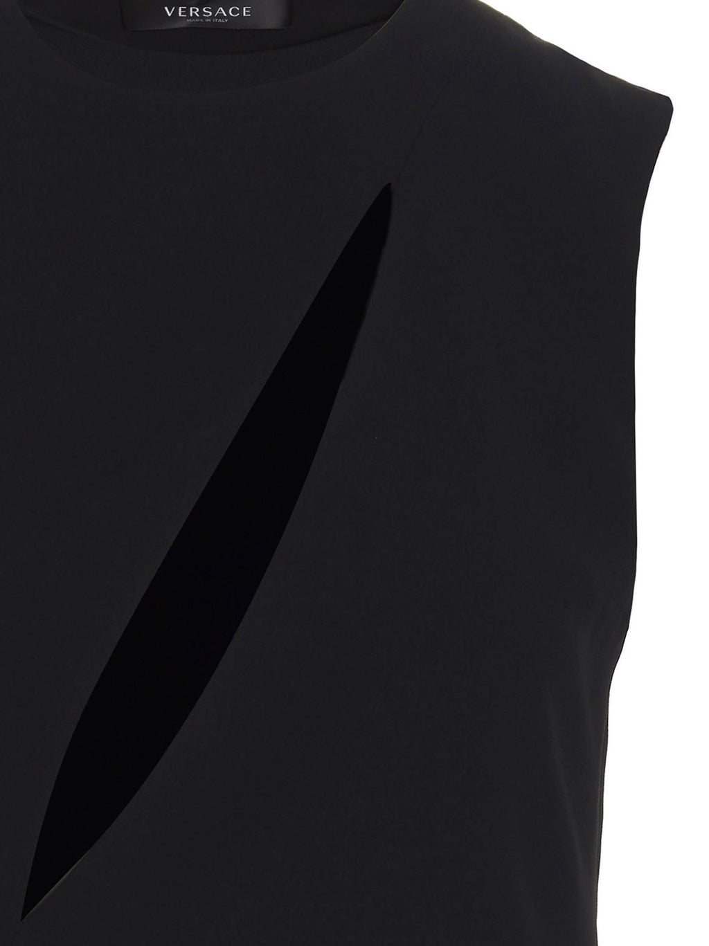 Robe midi en acétate noir