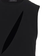 Robe midi en acétate noir