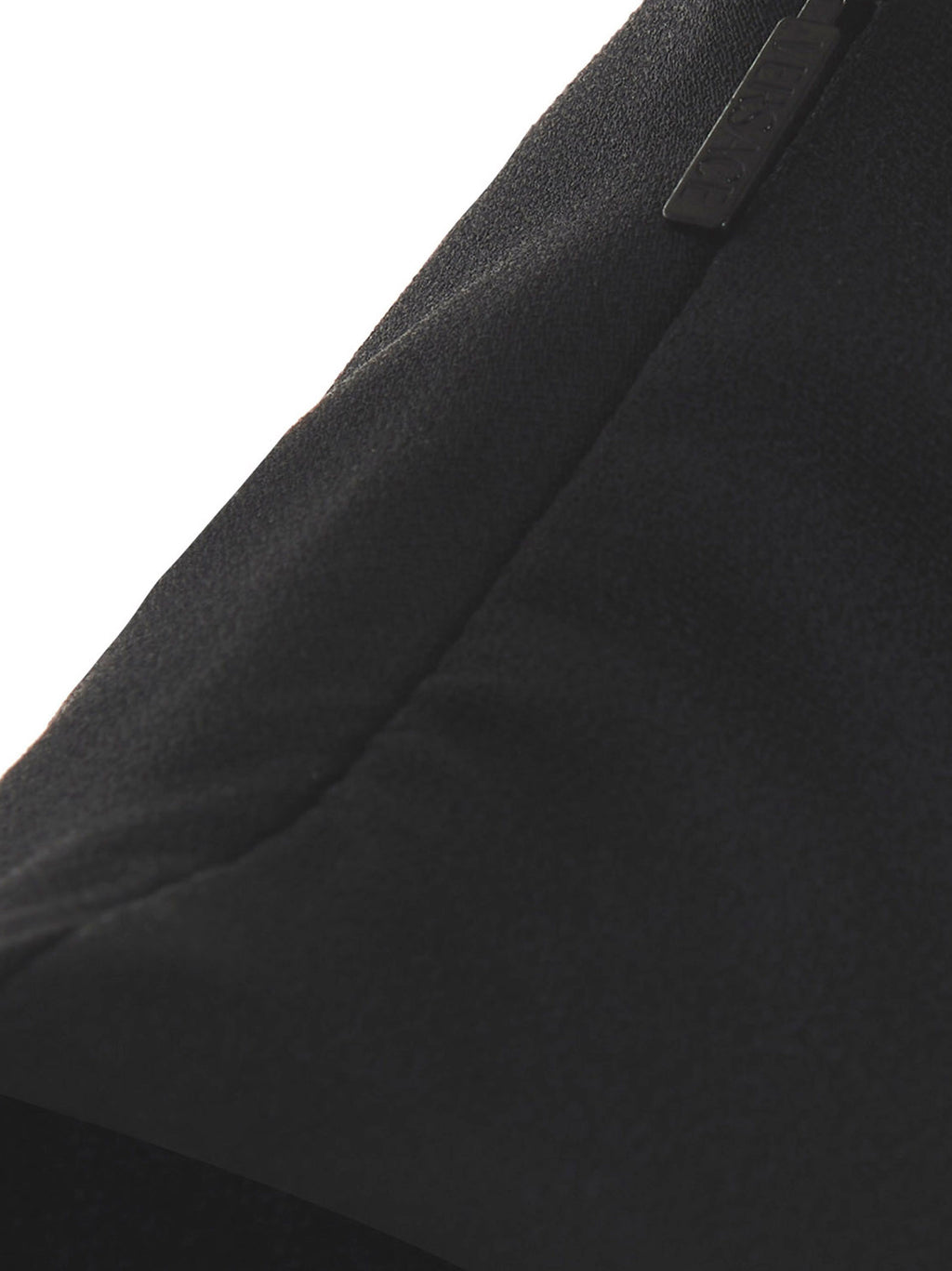 Robe midi en acétate noir