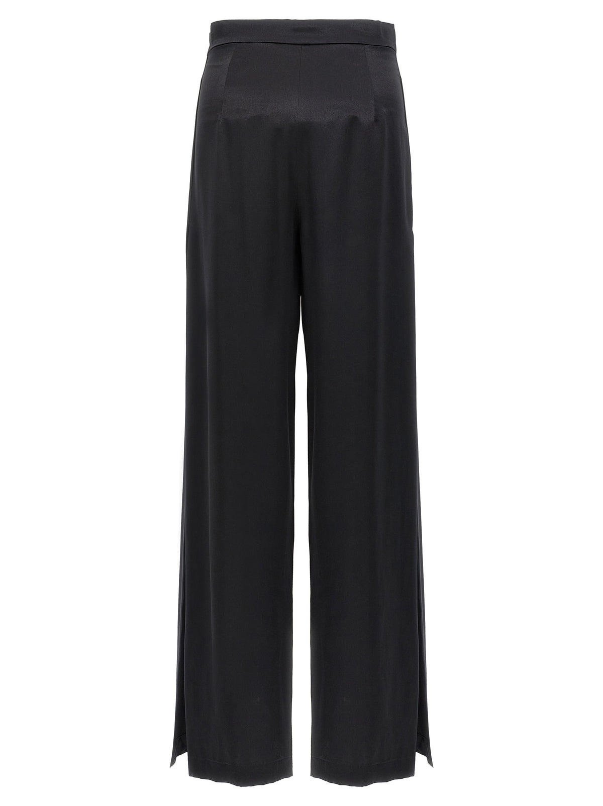 Pantalon en soie noire