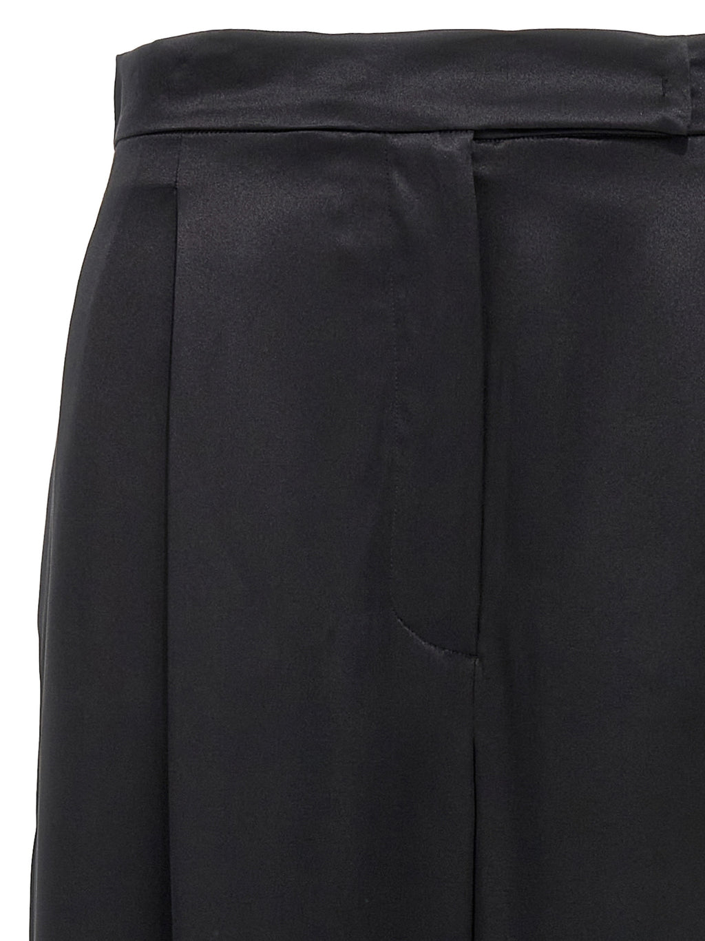 Pantalon en soie noire
