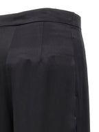 Pantalon en soie noire