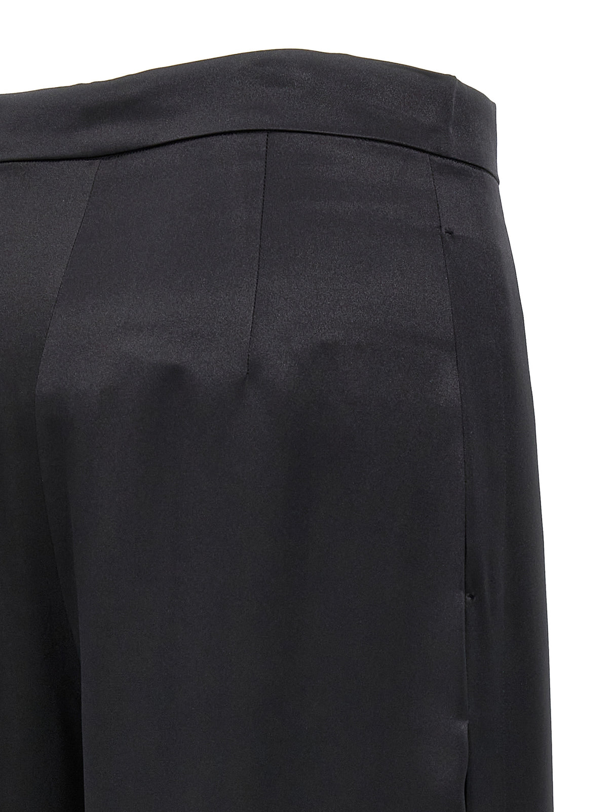 Pantalon en soie noire