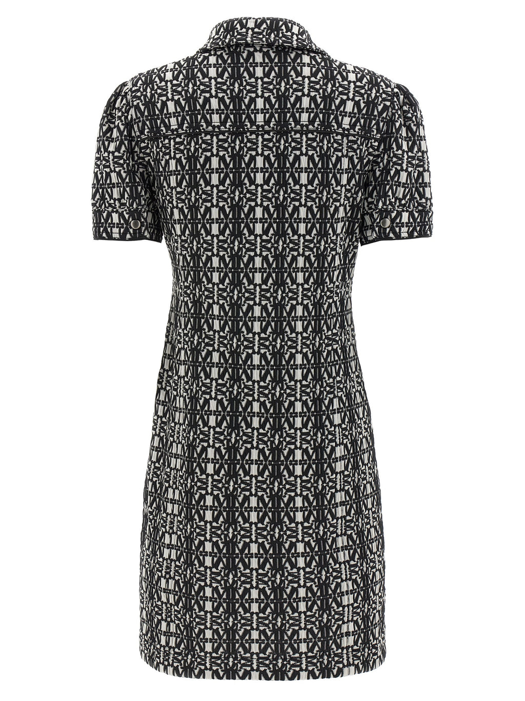 Robe en polyester blanc et noir