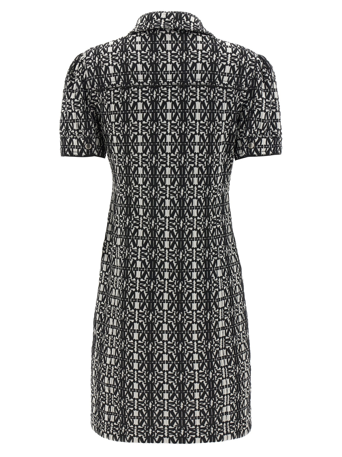 Robe en polyester blanc et noir